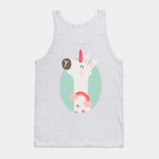 Llama unicorn Tank Top